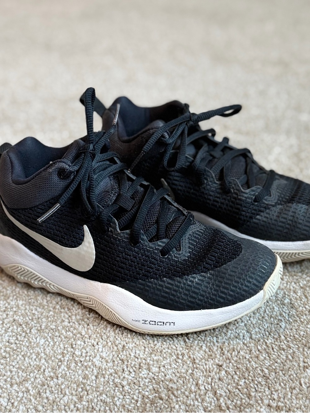 Nike Zoom Rev TB Basketball Shoes Men’s 5.5 Black Silver White 922048-001